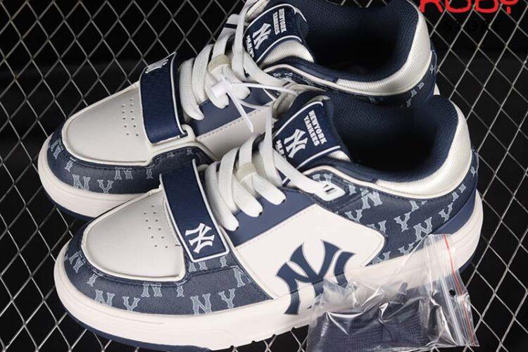 Giày MLB Chunky Liner Mid Monogram NY Xanh Dương Siêu Cấp TT