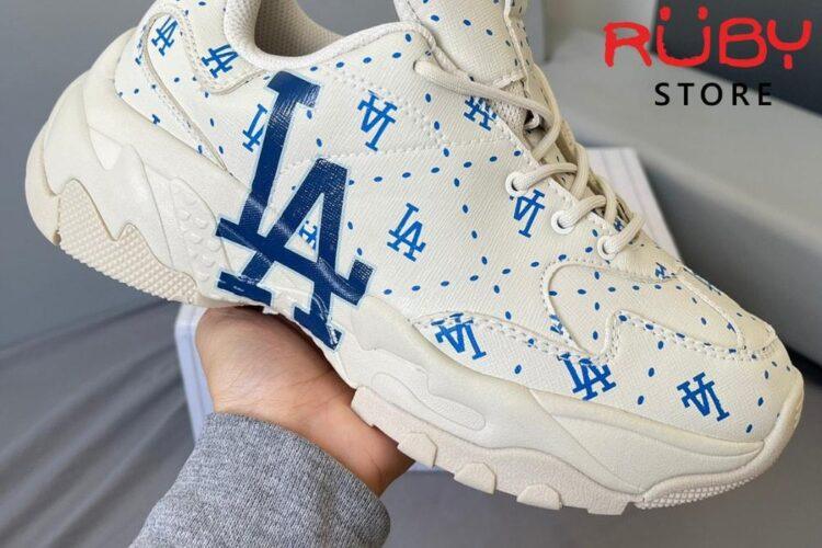 Giày MLB Big Ball Chunky Saffiano Diamond Monogram LA Dodgers