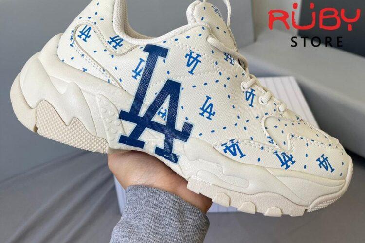 Giày MLB Big Ball Chunky Saffiano Diamond Monogram LA Dodgers