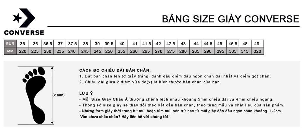 Cách Chọn Size Giày Sneaker Chuẩn Và Bảng Size Đầy Đủ Các Hãng