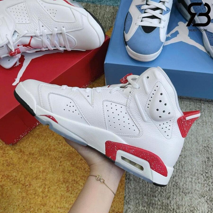 Giày Jordan 6 Retro Red Oreo Trắng Đỏ