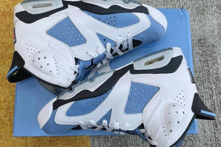 Giày Jordan 6 Retro UNC White