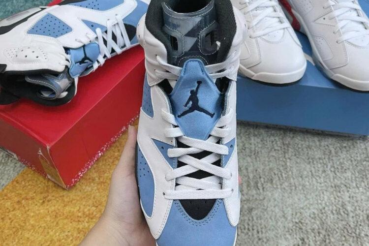 Giày Jordan 6 Retro UNC White