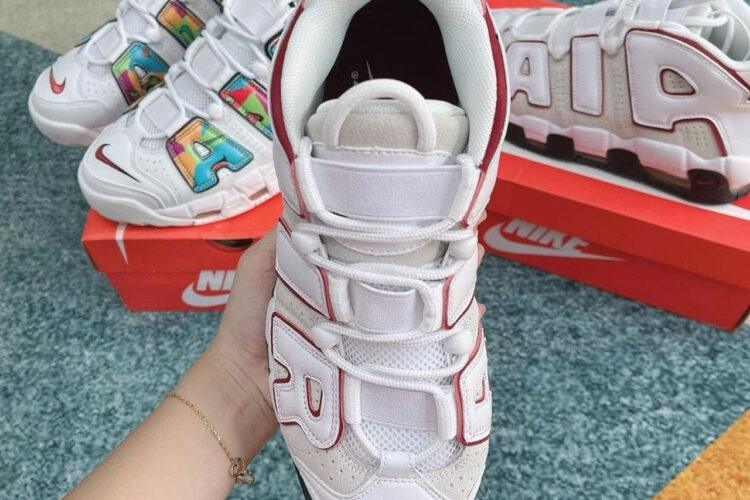 Giày Nike Air More Uptempo 96 Bulls trắng đỏ