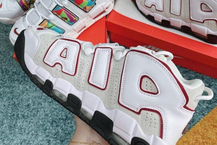 Giày Nike Air More Uptempo 96 Bulls trắng đỏ