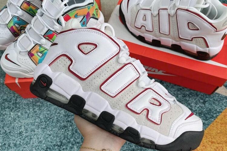 Giày Nike Air More Uptempo 96 Bulls trắng đỏ