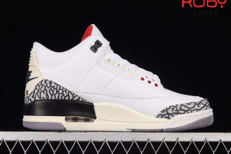 thiết kế Giày Jordan 3 White Cement Reimagined Replica