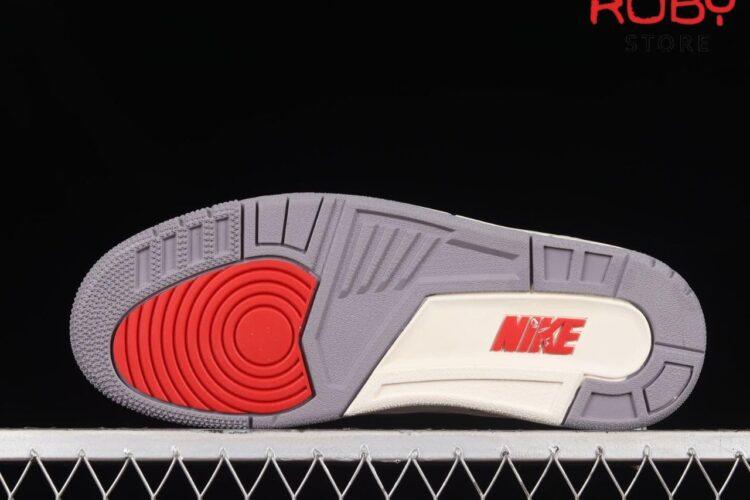 thiết kế đế giày Jordan 3 White Cement Reimagine