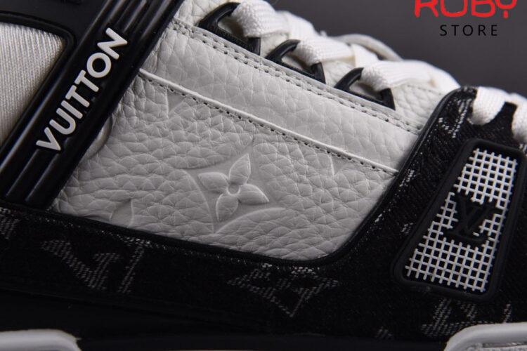 Giày LV Trainer White Black hàng Rep 1:1 giá rẻ