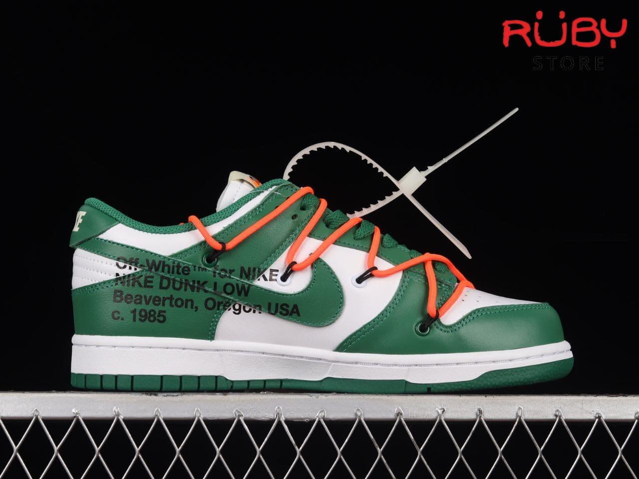 Thiết kế giày Nike Dunk Low Off White Pine Green Replica 1:1