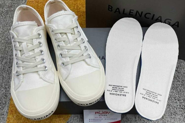 Giày Balenciaga Paris Low Top White Màu Trắng Kem Rep 1 1