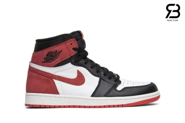 Giày Jordan 1 High Track Red đỏ trắng Rep 1 1