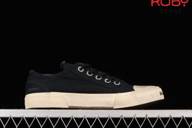 Giày Balenciaga Paris Low Top Black White Rep siêu cấp