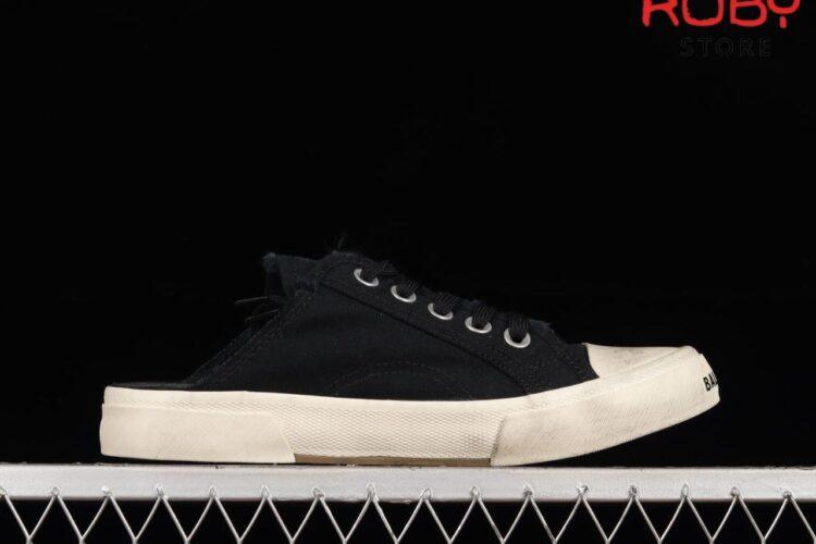Giày sục Balenciaga đen trắng Replica siêu cấp