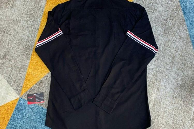 Áo Sơ Mi Đen Thom Browne 3 Sọc Siêu Cấp