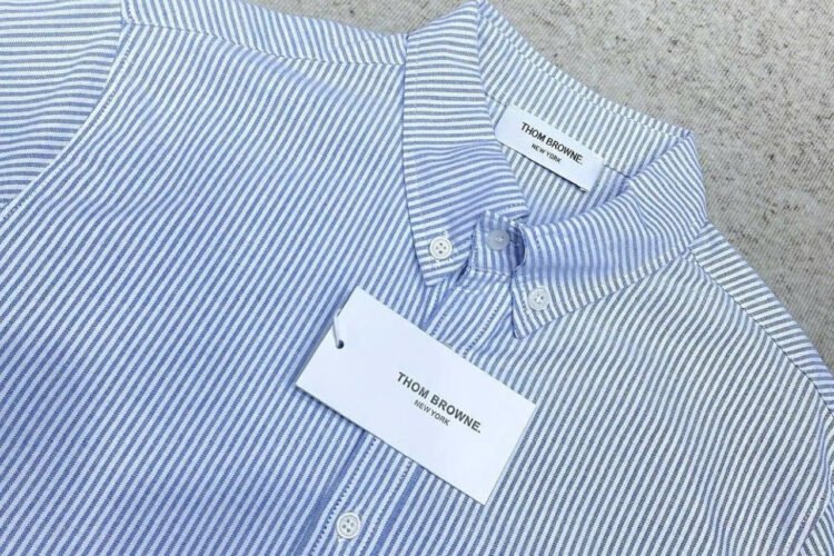 Áo Sơ Mi Thom Browne Xanh 3 Sọc