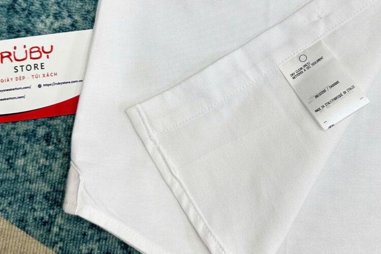 Áo Sơ Mi Trắng Thom Browne 3 Sọc Đỏ Xanh Siêu Cấp