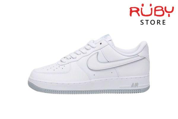 Giày Air Force 1 07 Low White Wolf Grey Sole trắng xám