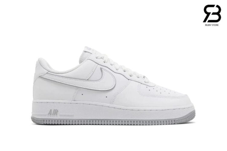 Giày Air Force 1 07 Low White Wolf Grey Sole Trắng Xám Rep 1 1