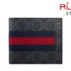 Ví Gucci Black GG Supreme Web Bifold Wallet