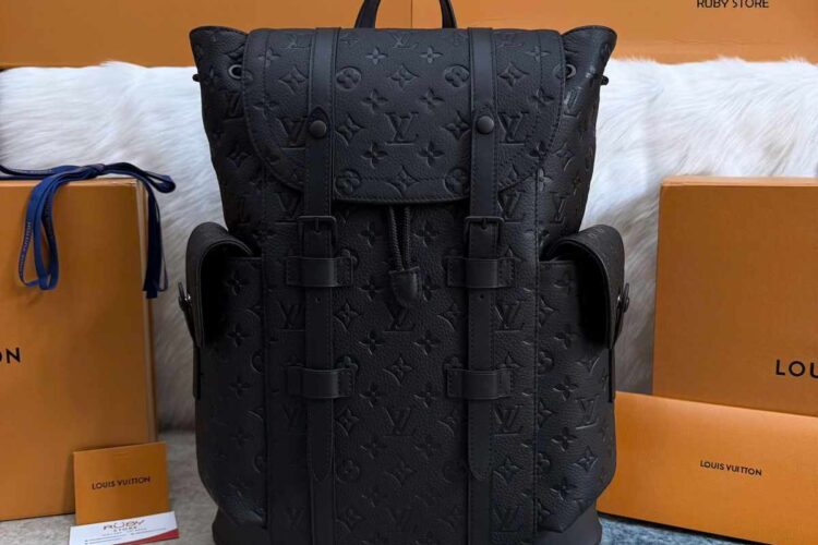 Ba Lô LV Christopher MM Backpack M55699 Black Taurillon Best Quality