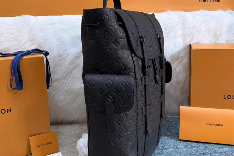 Ba Lô LV Christopher MM Backpack M55699 Black Taurillon Best Quality