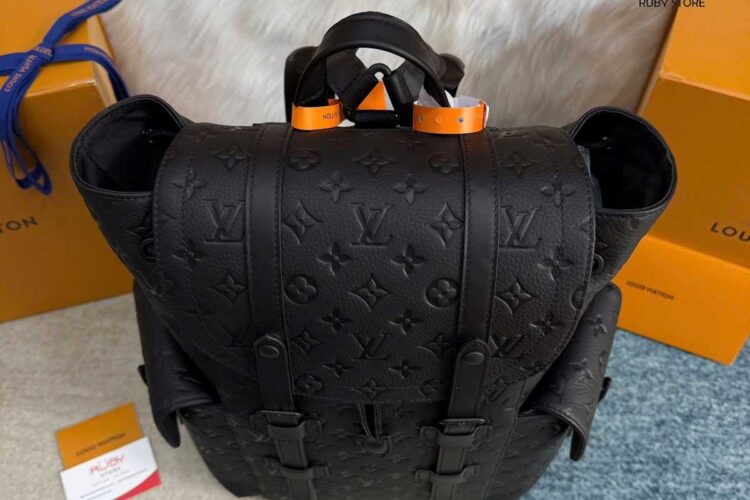Ba Lô LV Christopher MM Backpack M55699 Black Taurillon Best Quality