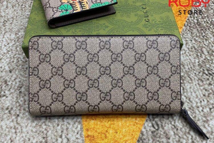 Ví Gucci Zip Around Wallet Tiger Replica