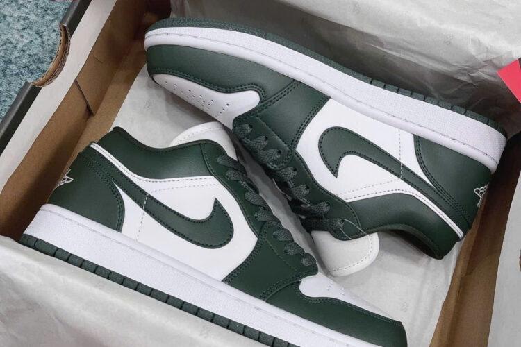 Giày Jordan 1 Low Galactic Jade Xanh Trắng