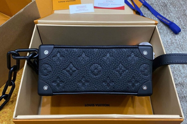 Túi LV Mini Soft Trunk M55702 Black Taurillon