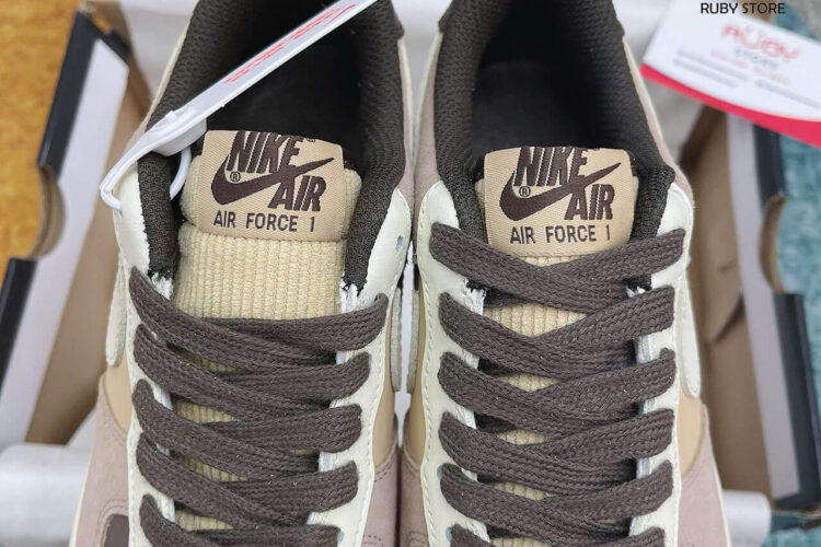 Hình ảnh thực tế giày Nike AF1 Coconut Milk nâu Rep 1 1 tại Ruby Store