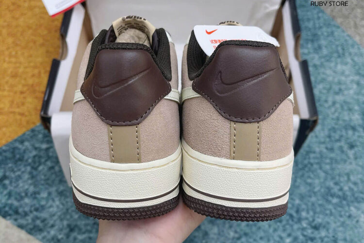 Hình ảnh thực tế giày Nike AF1 Coconut Milk nâu Rep 1 1 tại Ruby Store