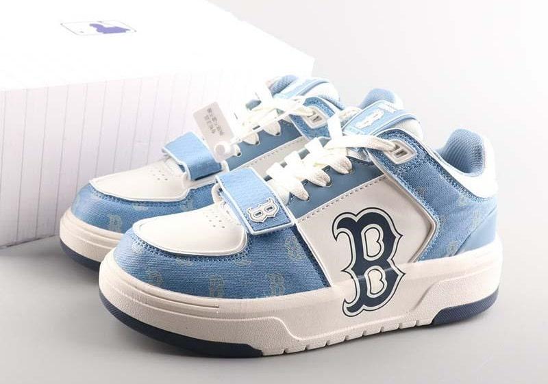 giày mlb liner boston denim xanh dương