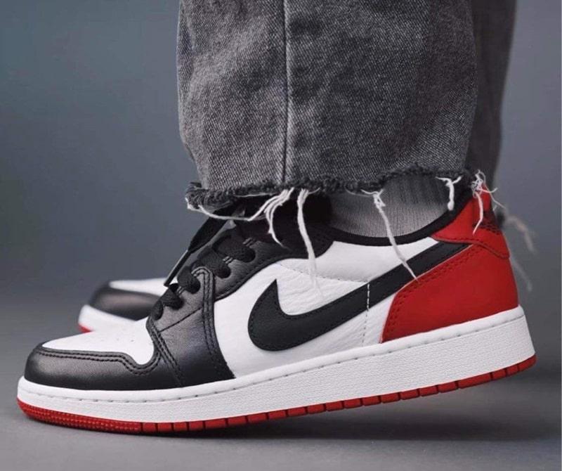 phối màu jordan 1 Black toe