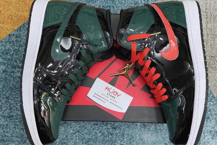 Giày Jordan 1 High SoleFly Art Basel Black Xanh Đen Bóng Siêu Cấp TT