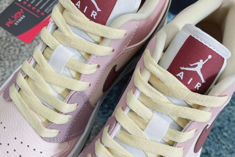 Giày Jordan 1 Low Dark Bony Smoke Mauve Màu Hồng