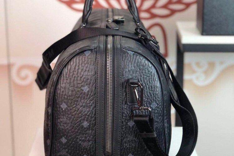 Túi MCM Ottomar Weekender Bag 45 In Visetos Black Đen Best Quality