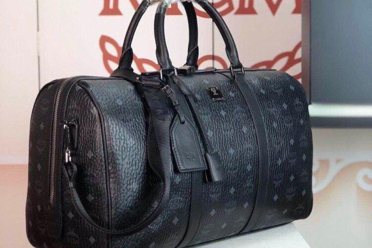Túi MCM Ottomar Weekender Bag 45 In Visetos Black Đen Best Quality