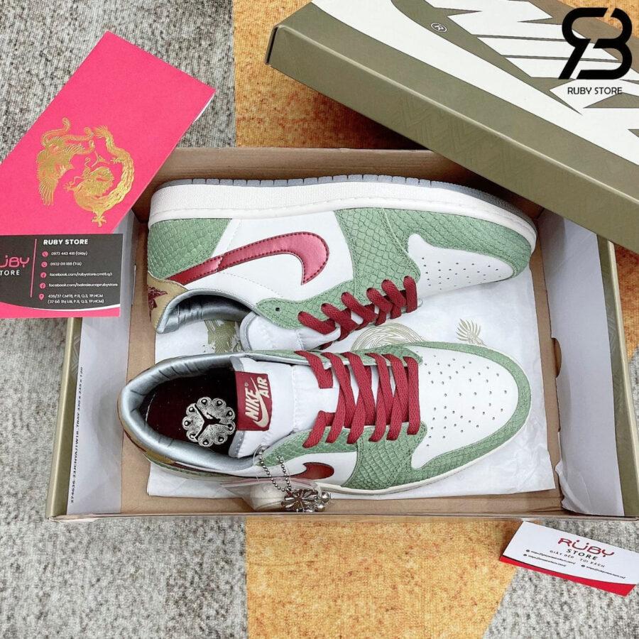 Giày Jordan 1 Retro Low OG Year of the Dragon 2024 Xanh Lá Rep 1 1