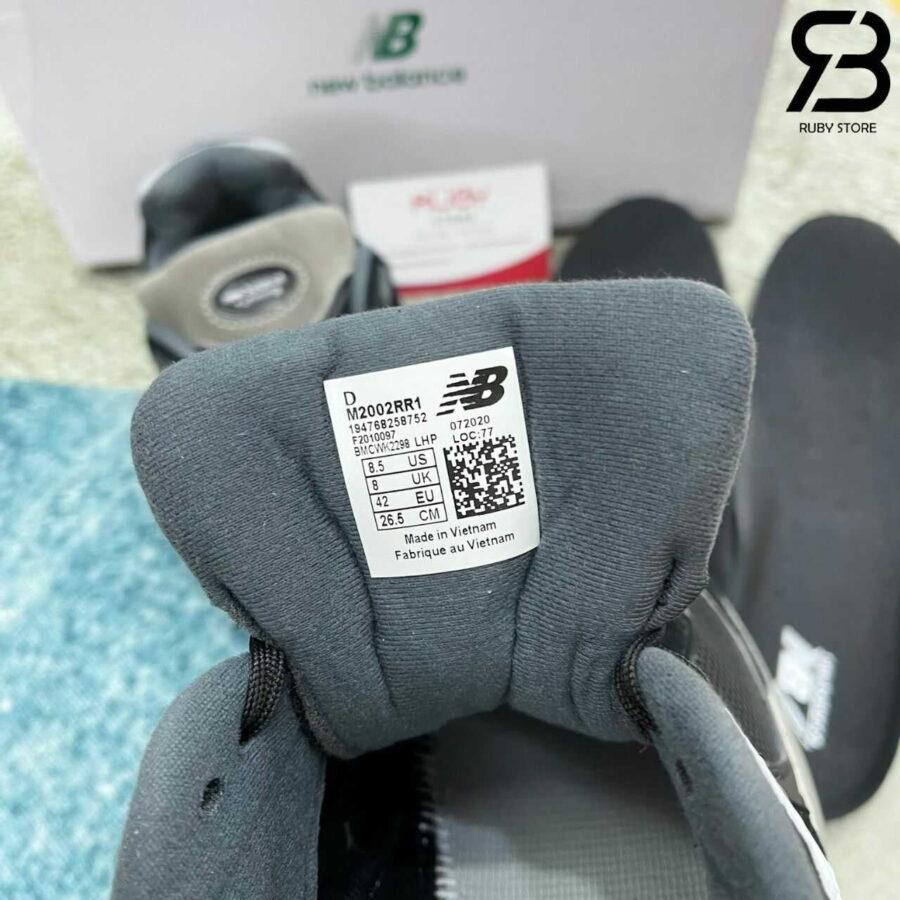 Giày New Balance 2002R Black Dark Grey đen Xám Rep 1 1