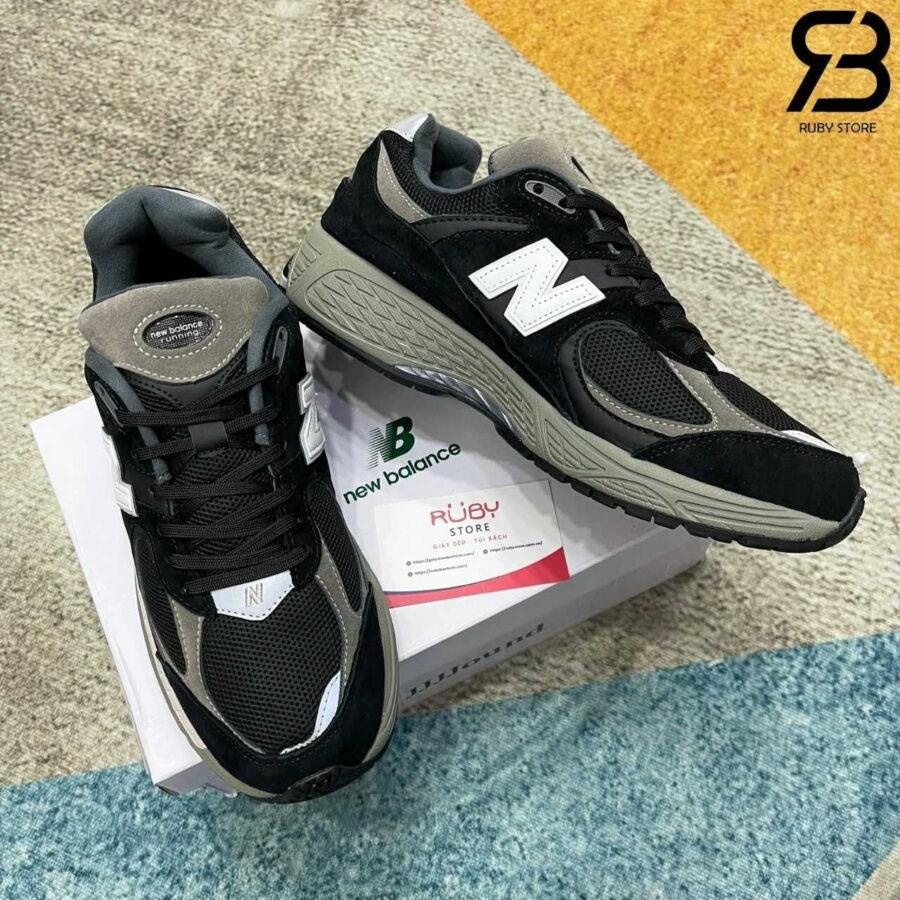 Giày New Balance 2002R Black Dark Grey đen Xám Rep 1 1