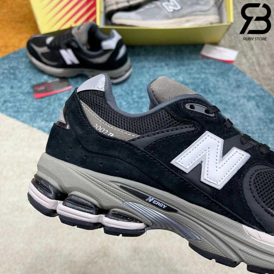 Giày New Balance 2002R Black Dark Grey đen Xám Rep 1 1