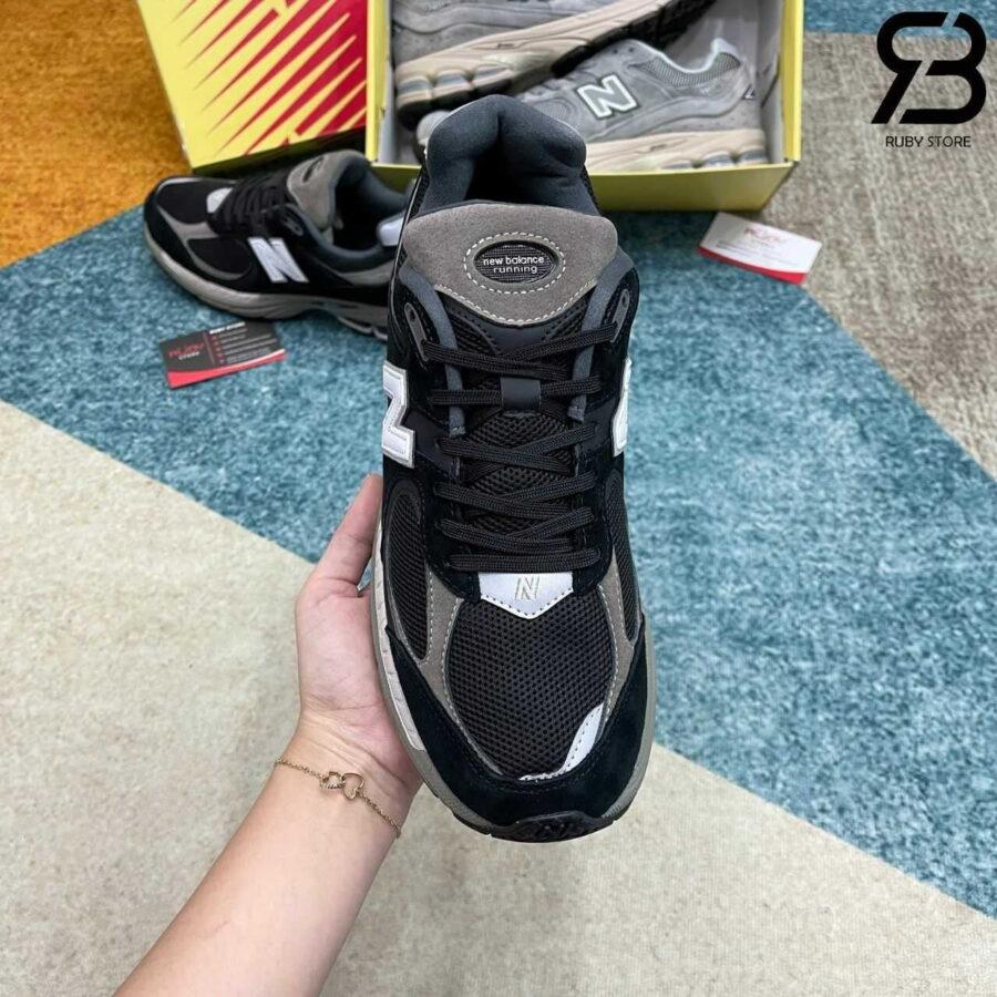 Giày New Balance 2002R Black Dark Grey đen Xám Rep 1 1