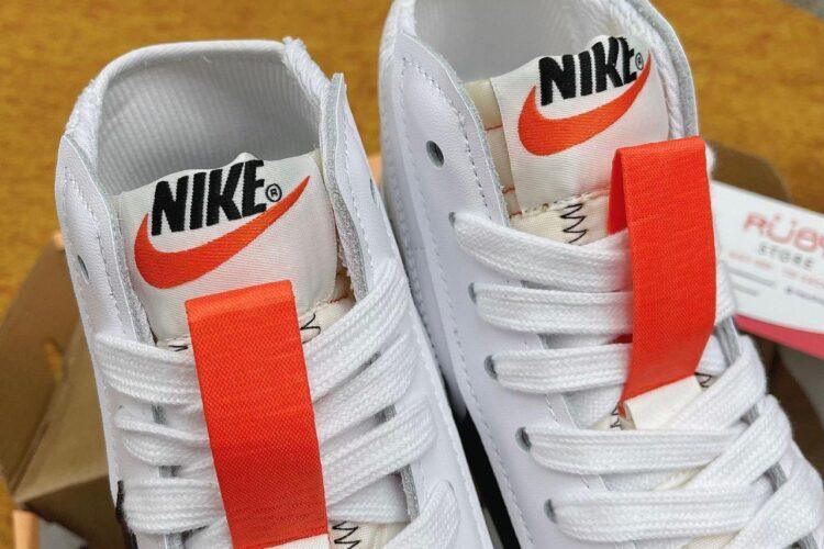Giày Nike Blazer Mid 77 Jumbo White Black Trắng đen cổ cao Rep 1 1