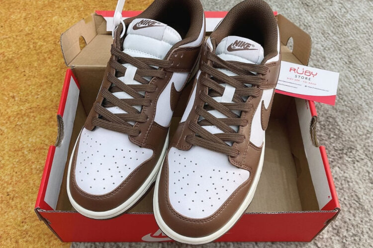 Giày Nike Dunk Low Cacao Wow Cổ thấp Nâu Trắng Rep 1 1