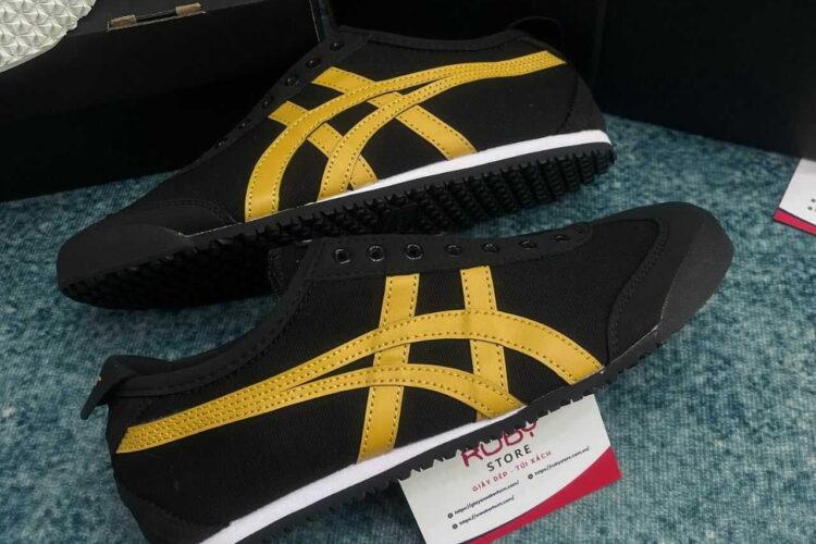 Giày Onitsuka Tiger Mexico 66 Black Tiger Yellow đen sọc vàng