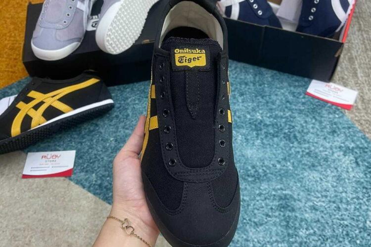 Giày Onitsuka Tiger Mexico 66 Black Tiger Yellow đen sọc vàng