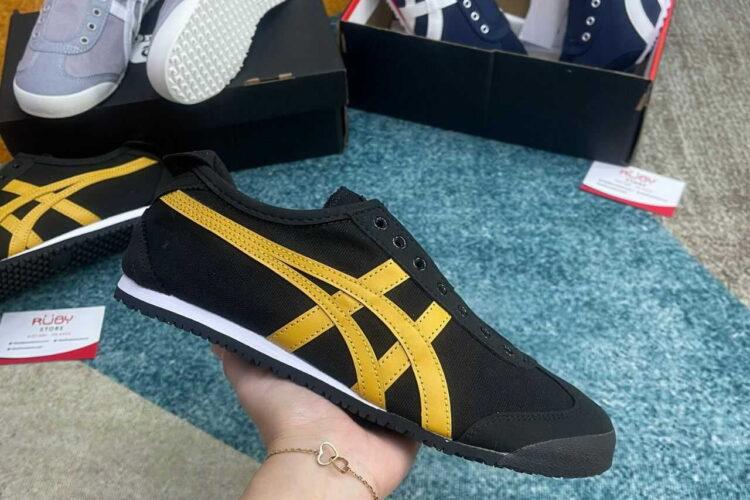 Giày Onitsuka Tiger Mexico 66 Black Tiger Yellow đen sọc vàng