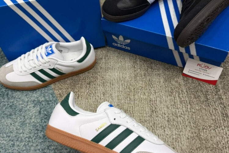 Giày adidas Samba OG White Green Trắng Xanh Lá