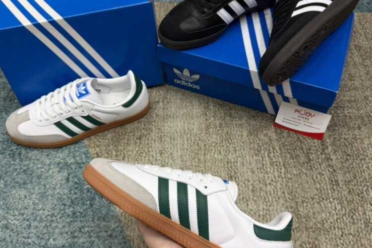 Giày adidas Samba OG White Green Trắng Xanh Lá